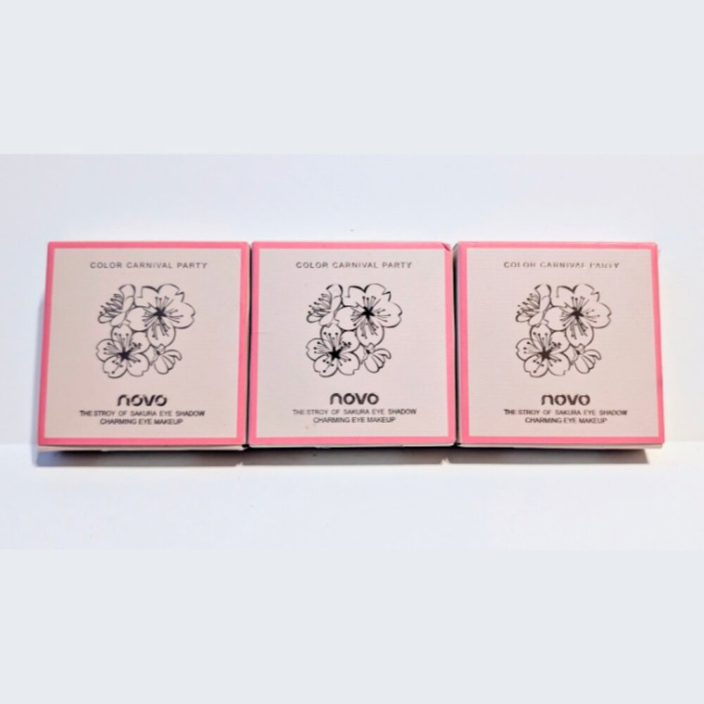 NOVO “Color Carnival Party” Sakura Eye Shadow Palette – Bundle of 3